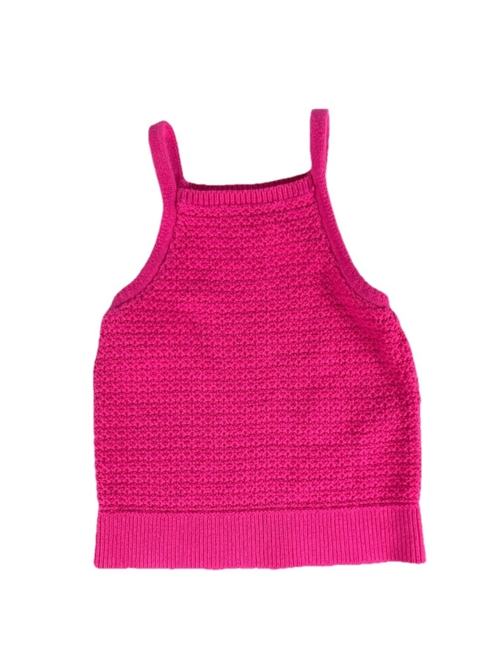 Abercrombie Kids Girls Pink Textured Knit Sweater Tank Top Size 9/10
